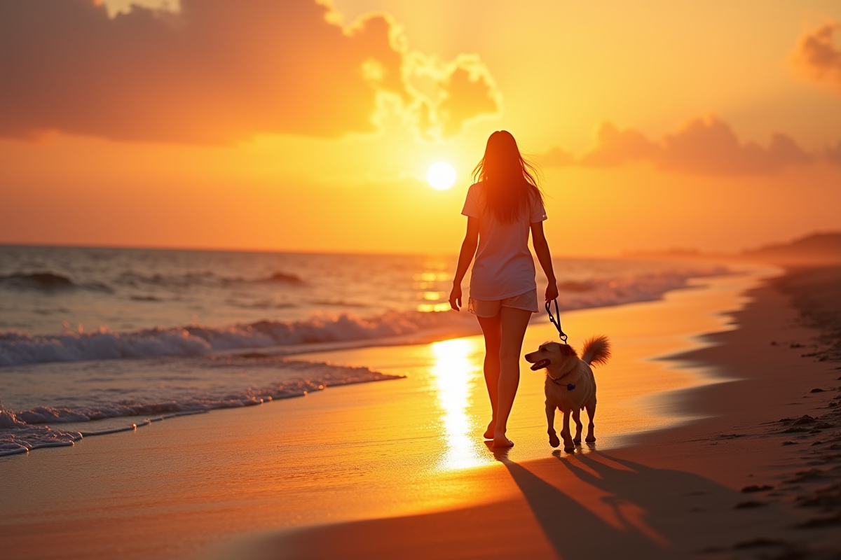 chien promenade